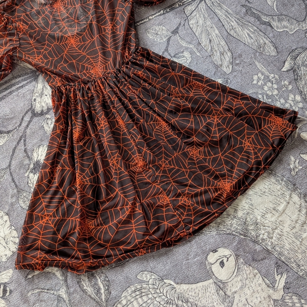 Foxblood Spider Web Dress - Picture 6 of 8